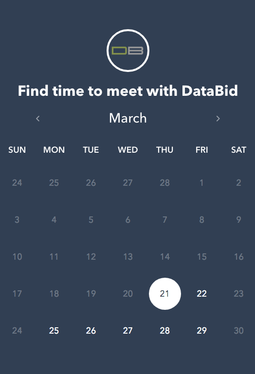 DataBid Meetings